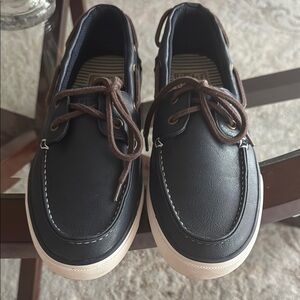 Navy Blue Boat Shoes